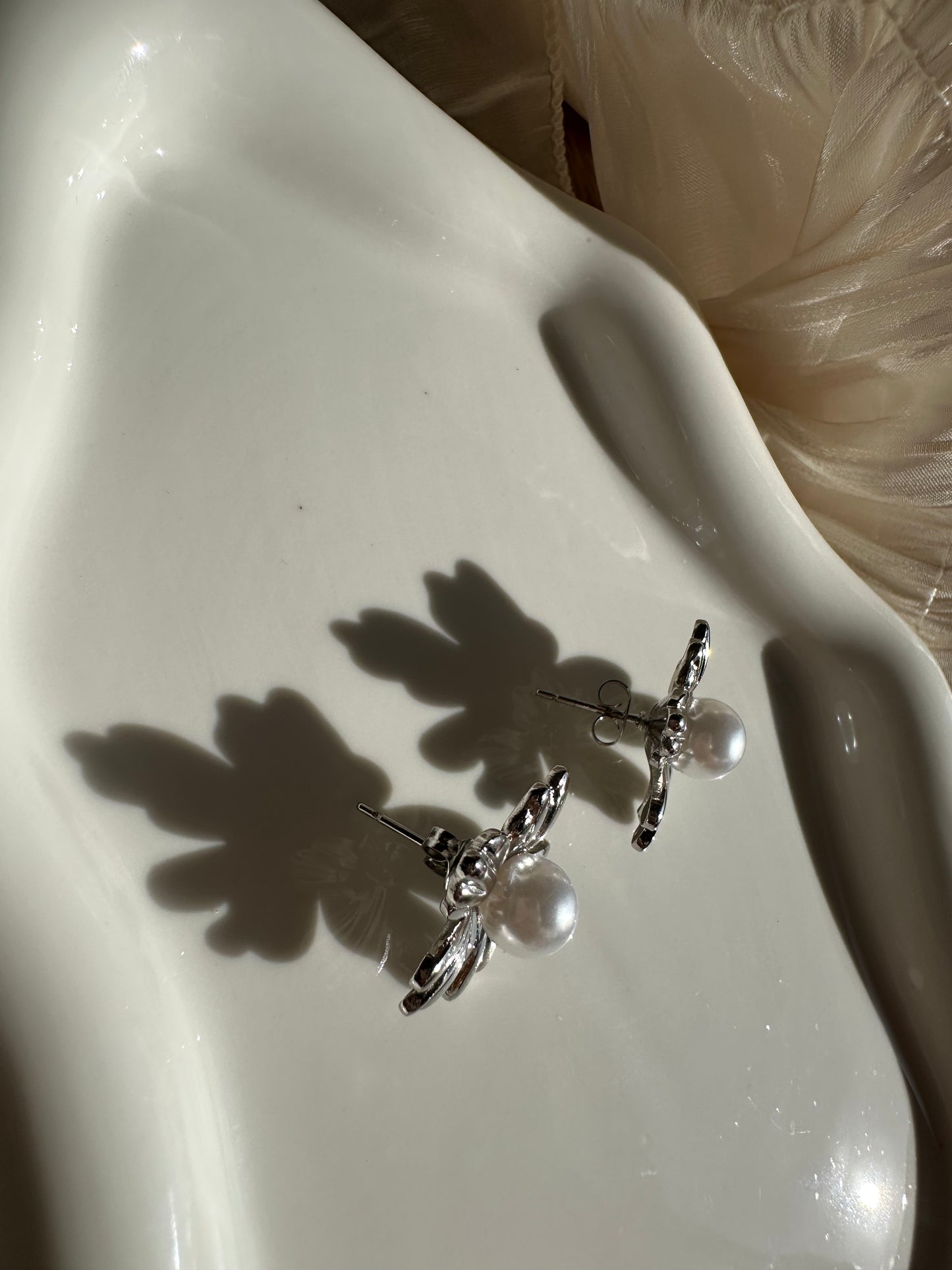 Boucles d'Oreilles Éveil Nacré