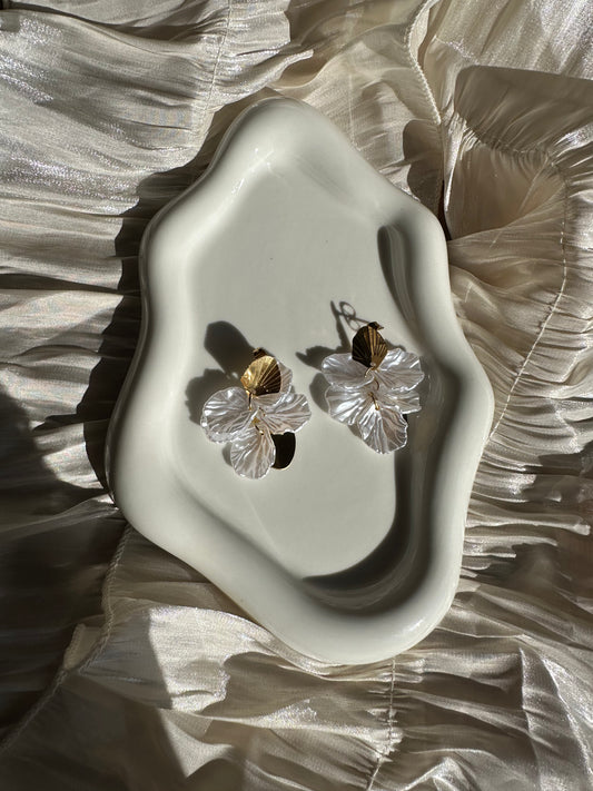 Boucles d’Oreilles Nacre Écume