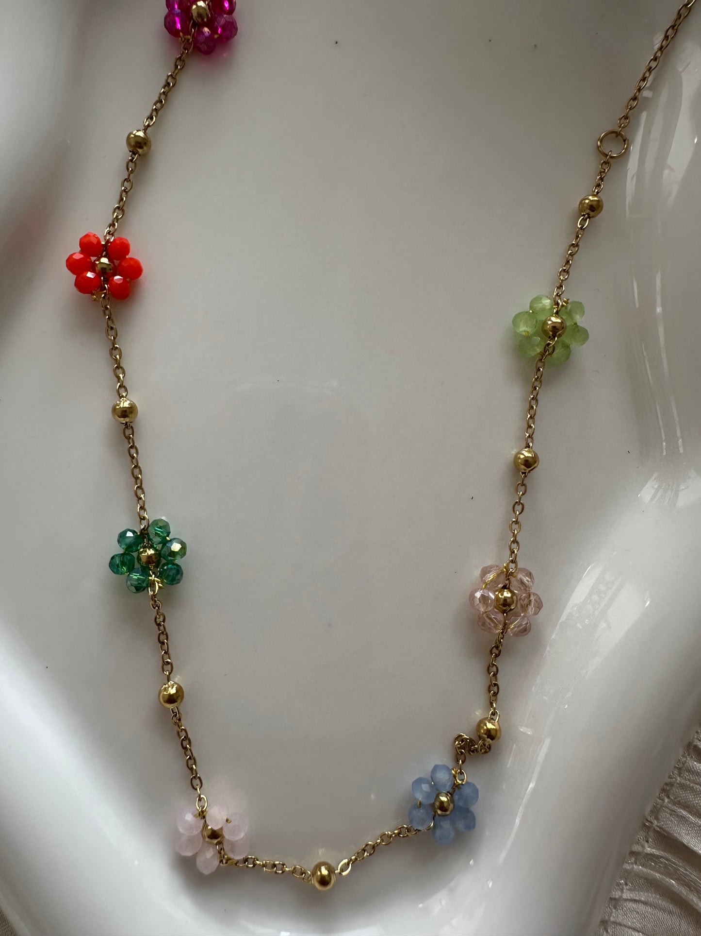 Collier Fleurs Arc-en-Ciel