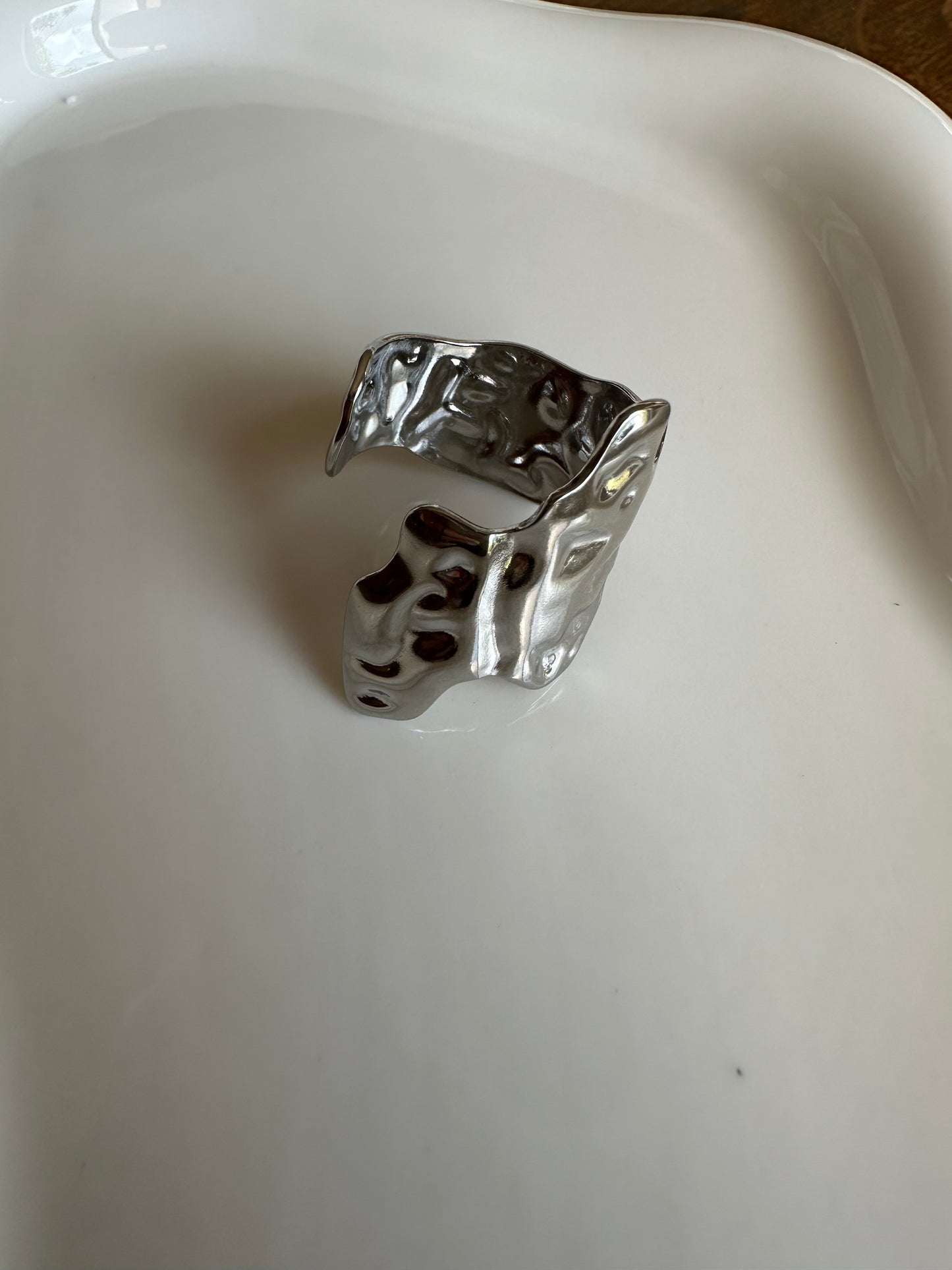 Bague Onde Argentée