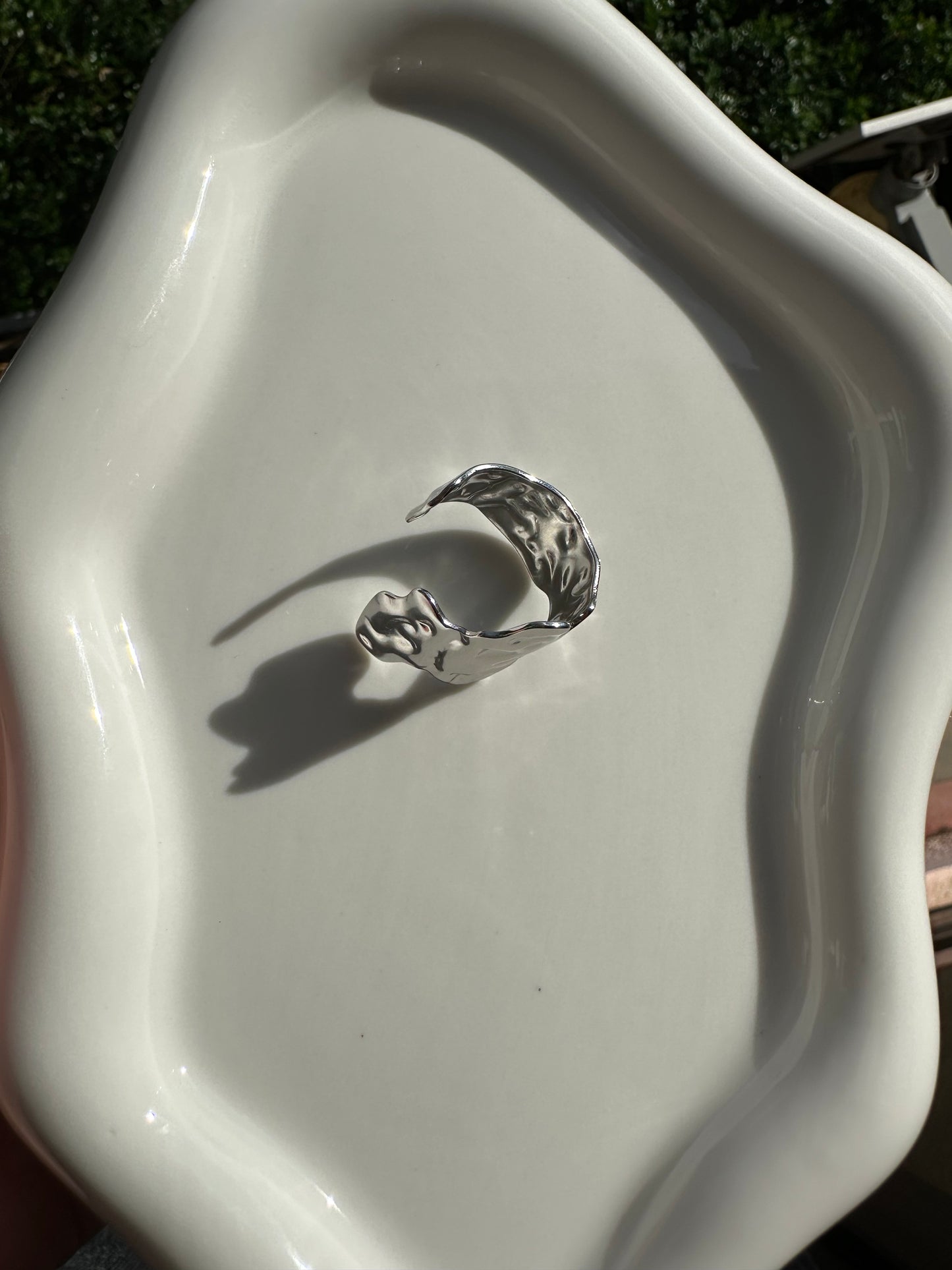 Bague Onde Argentée