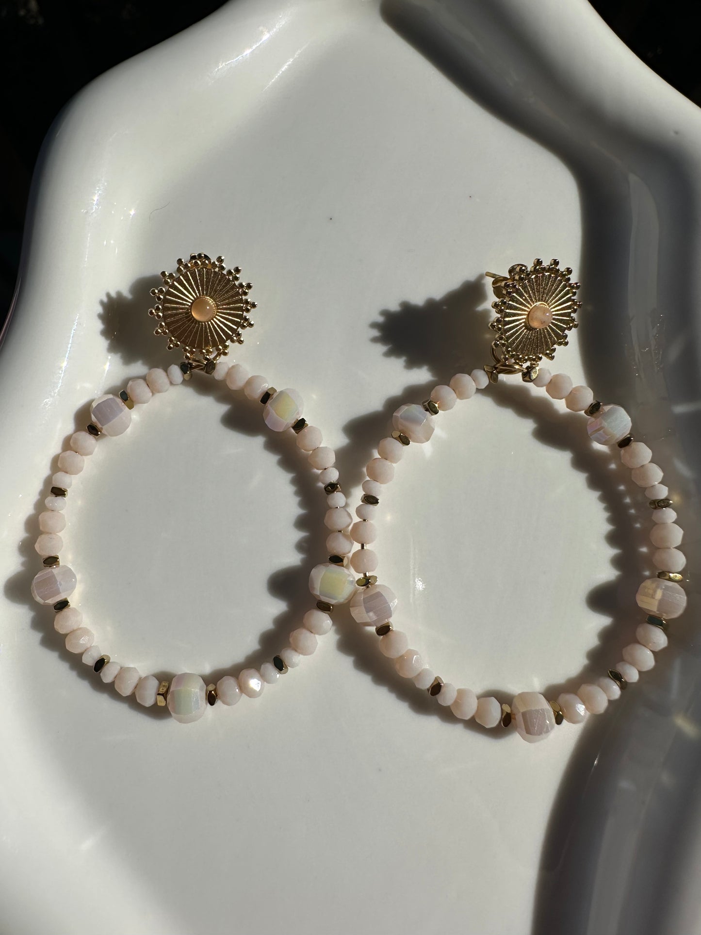 Boucles d'Oreilles Solstice Nacre