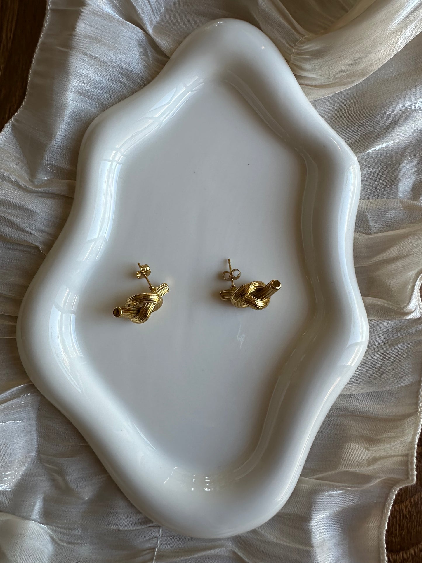 Boucles d’oreilles Nœud d’Or