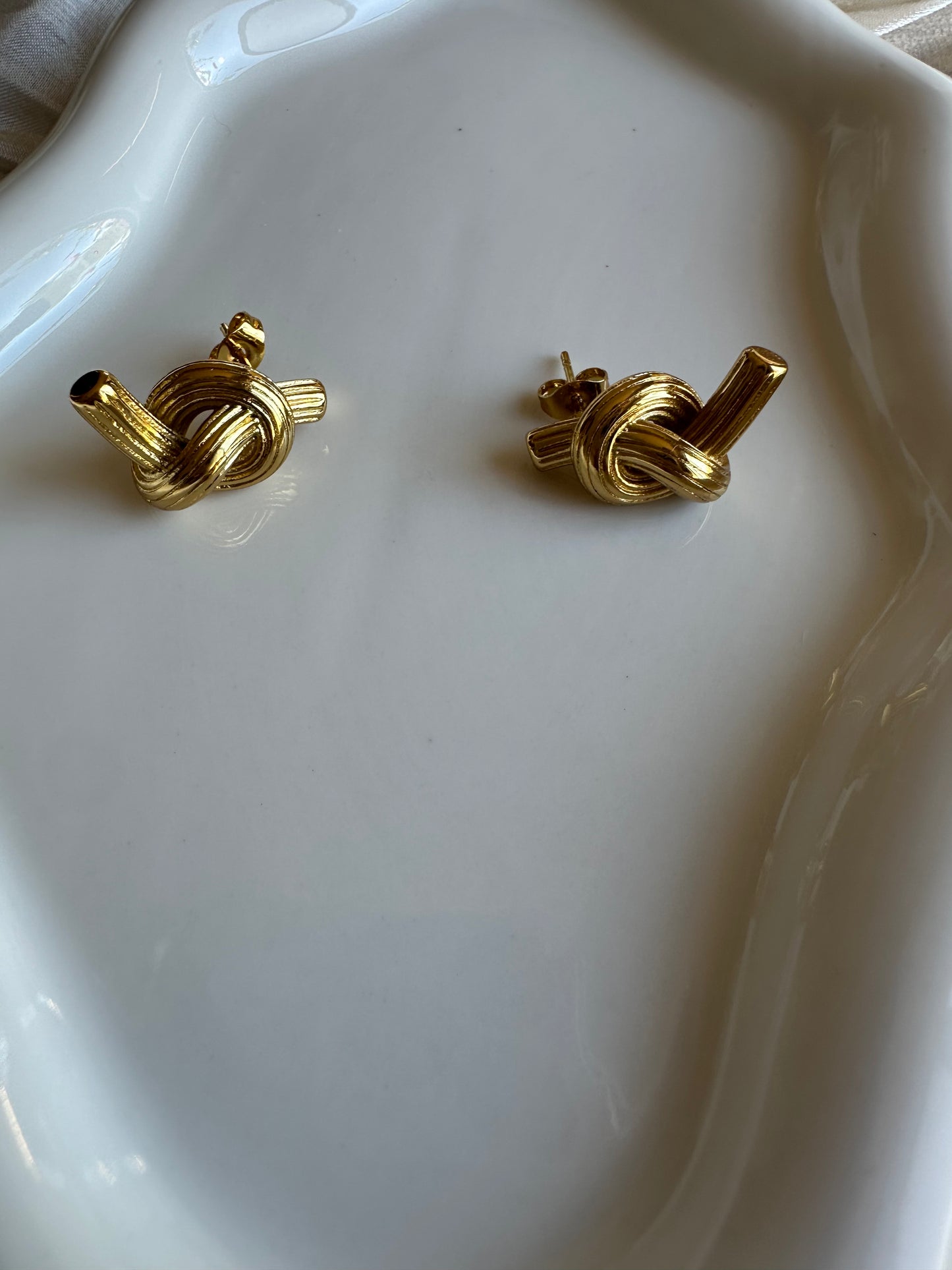 Boucles d’oreilles Nœud d’Or