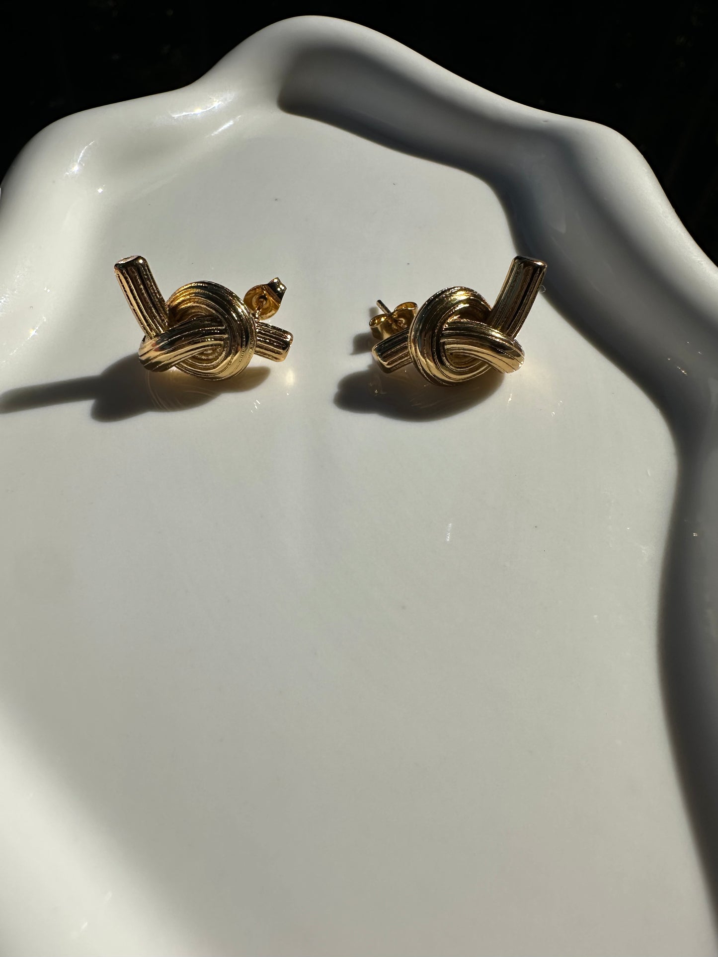 Boucles d’oreilles Nœud d’Or