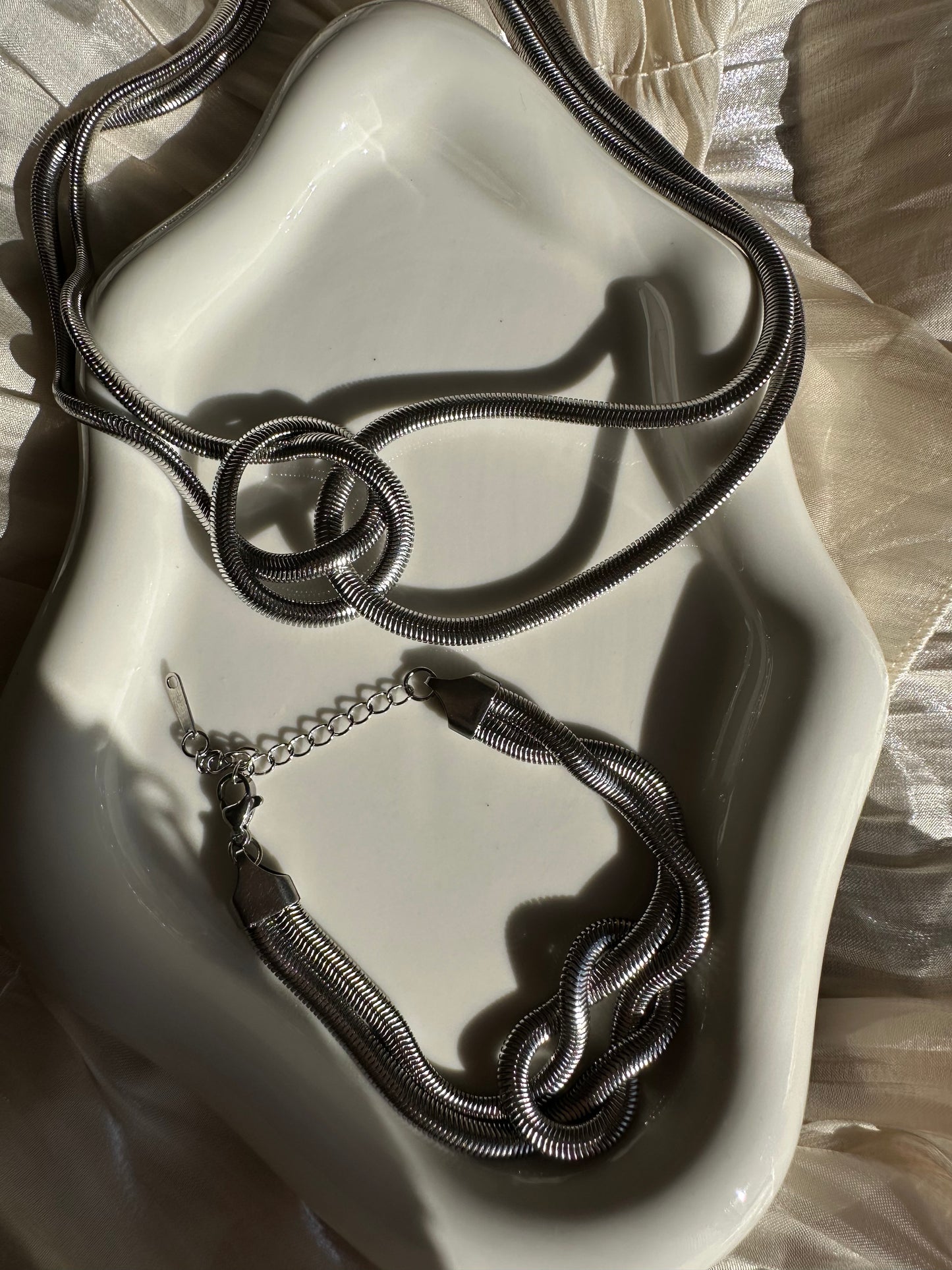 Parure Énigme Argentée