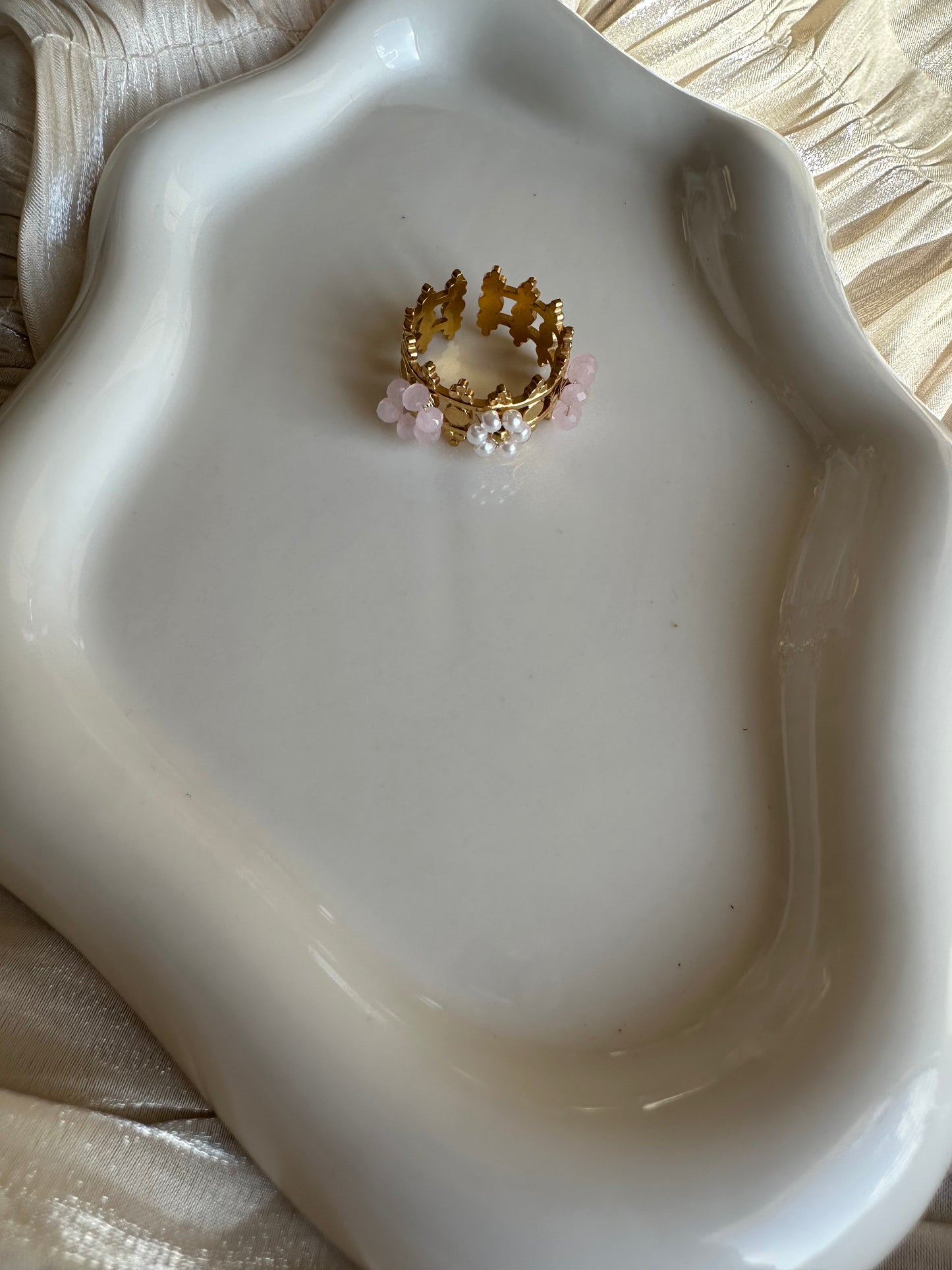 Bague Couronne d'Éclat Rosée