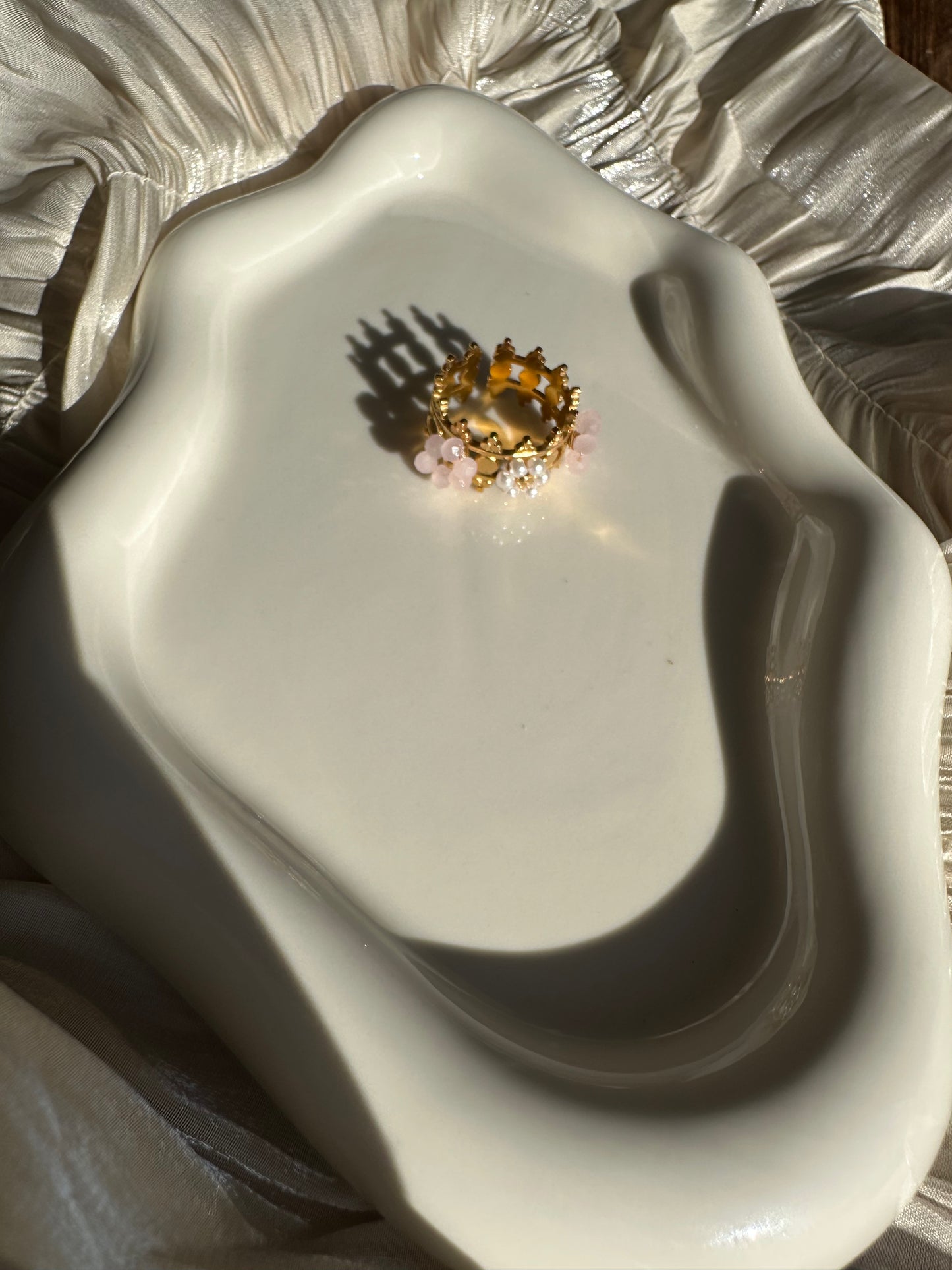 Bague Couronne d'Éclat Rosée