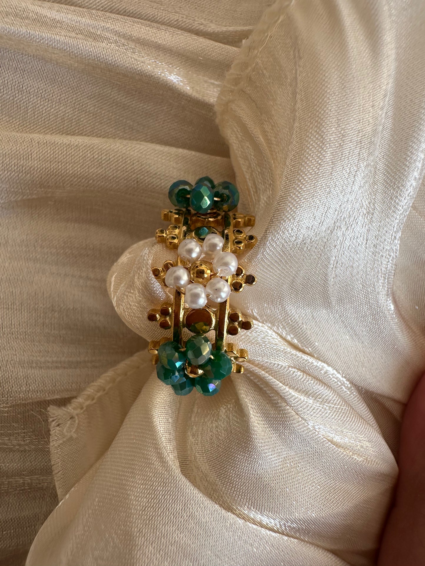 Bague Couronne d'Émeraudes