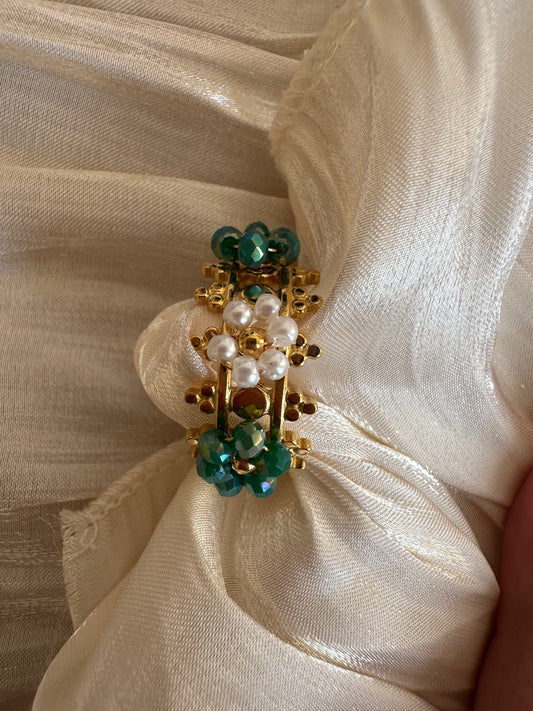 Bague Couronne d'Émeraudes