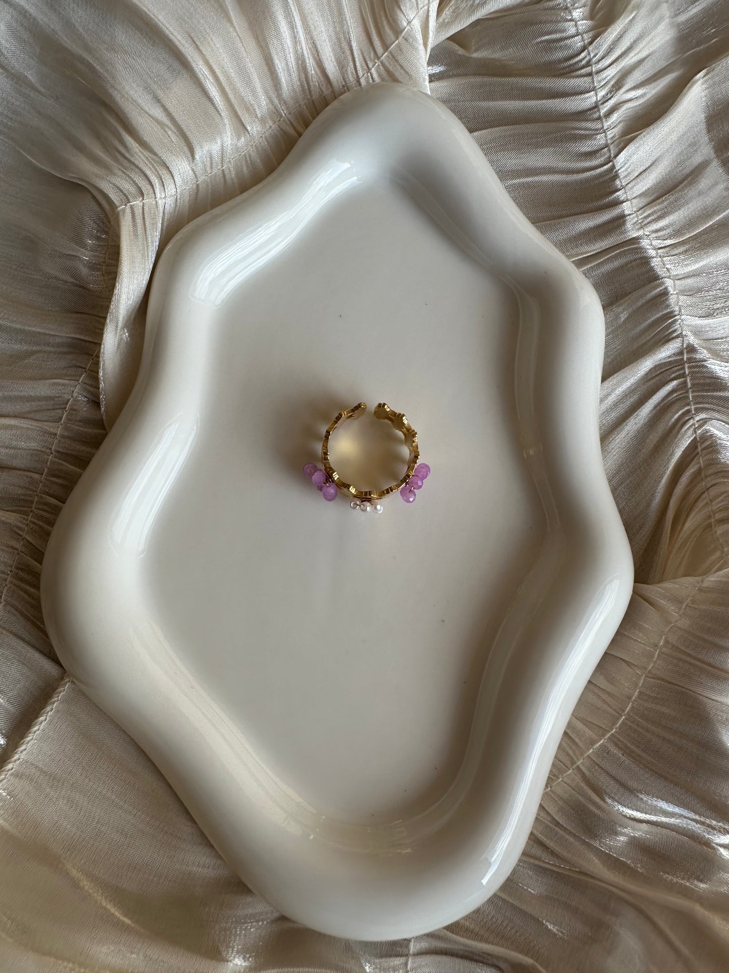 Bague Couronne Orchidée