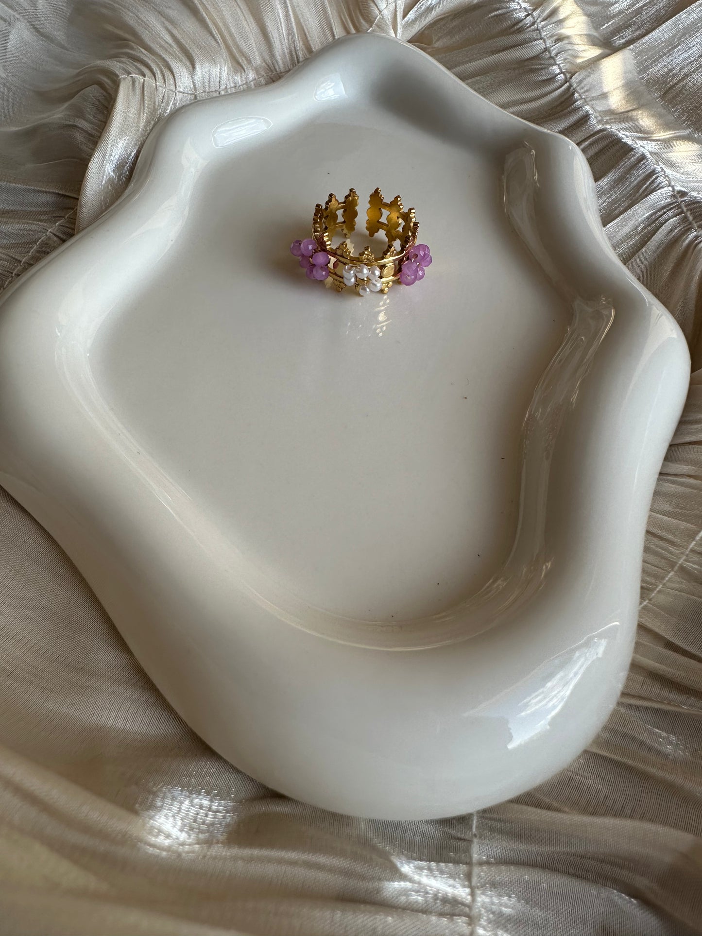 Bague Couronne Orchidée