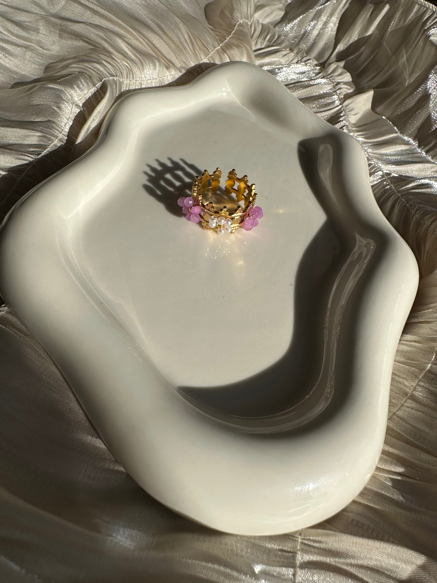 Bague Couronne Orchidée