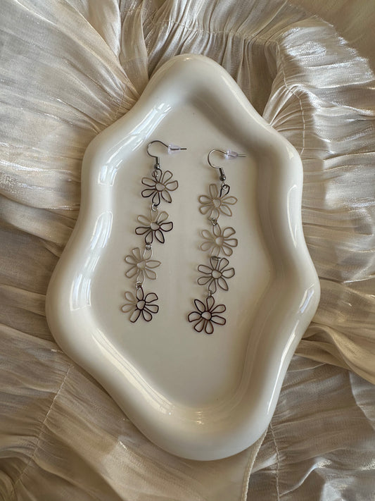 Boucles d'Oreilles Silver Blossom