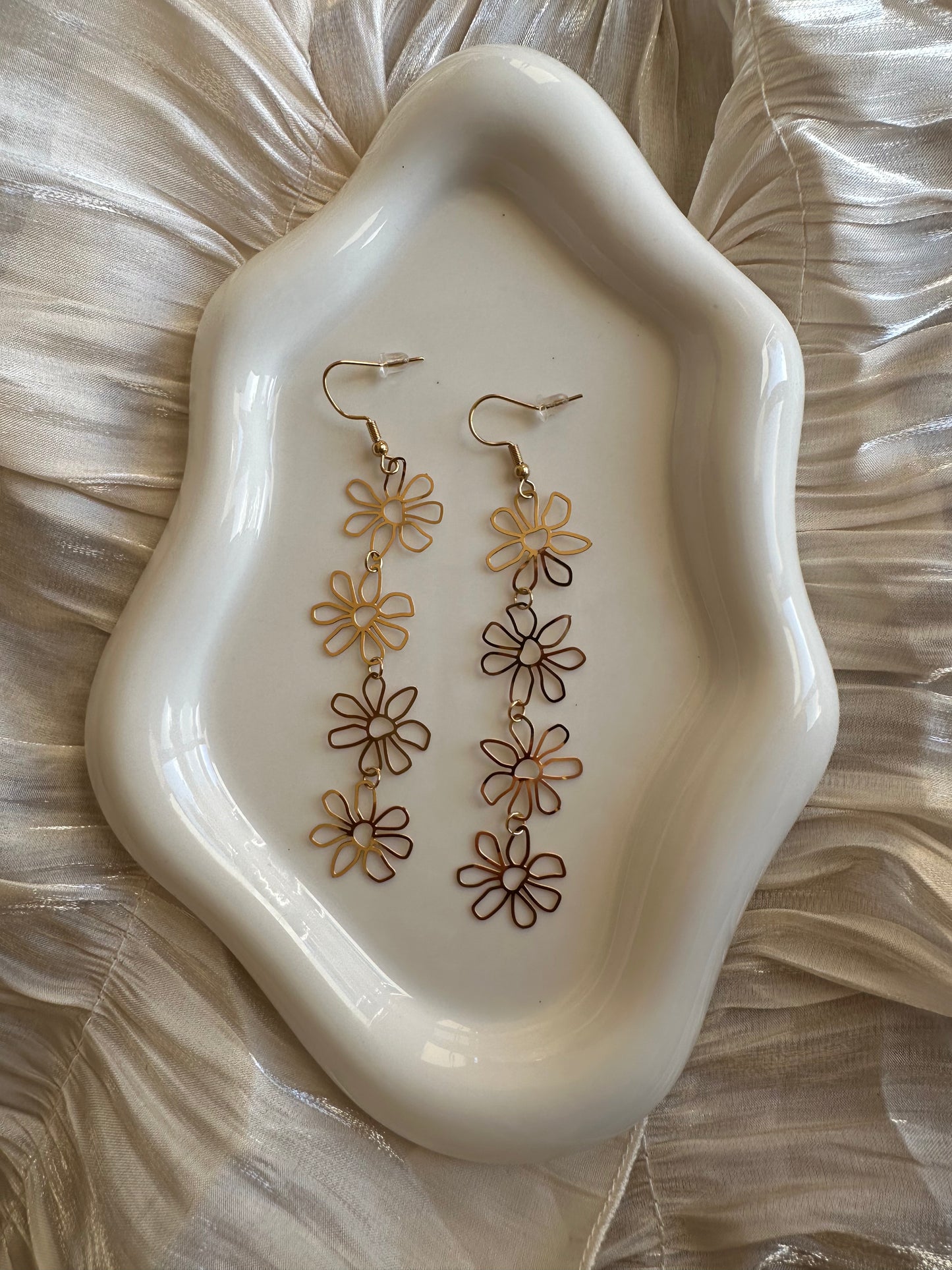 Boucles d'Oreilles Floral Cascade