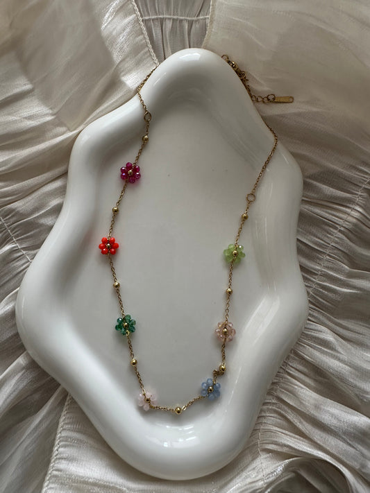Collier Fleurs Arc-en-Ciel